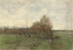 Automne: Resting Cows by Geo Poggenbeek