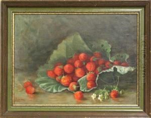 Still Life With Strawberries by Annie Pogson