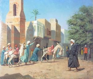 Scorcio Del Cairo Con Personaggi