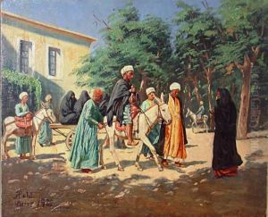 Scorcio Del Cairo Con Personaggi