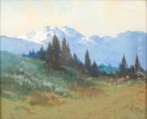 Mountain Landscape by Edward Henry Pohl