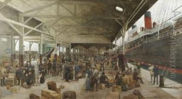 L'embarquement De La Normandie Au Havre - view 1