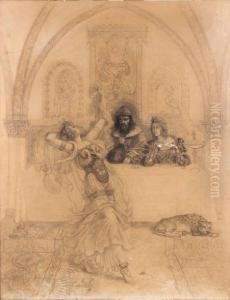 Salome Dansant Devant Herode