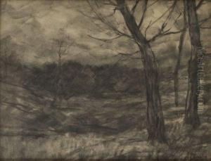 Paysage Aux Grands Arbres by Auguste Pointelin