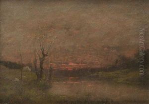 Paysage De Coucher De Soleil