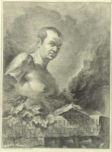 Portrait Of Giovanni Battista Piranesi, From Opere Varie (cf. Focillon, P. 20; W.-e., P. 79) by Francesco (Felice) Polanzani