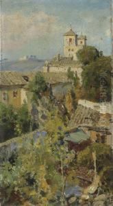 From The Window Of The Flat In Rome by Vasily Polenov