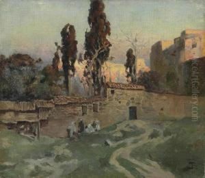 The Garden Of Eski Saray In Constantinople