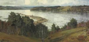 The River Oka In Flood