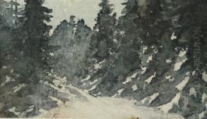 Forest In Winter by Vasily Polenov