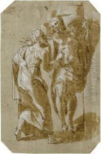The Incredulity Of St. Thomas by Polidoro Da Caravaggio (Caldara)