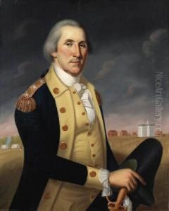 Portrait Of George Washington Before Nassau Hall by Charles Peale Polk