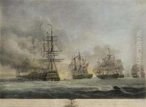 The Approach Of The British Squadron To The Attack Of The Frenchunder Admiral