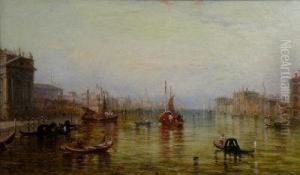 Gondolas And Sailing Boats On The Grand Canal, Venice