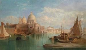 Venetian Scene - View Of Santa Maria Della Salute