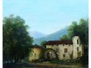Ferme Pres De Grenoble. by Claude Pollet