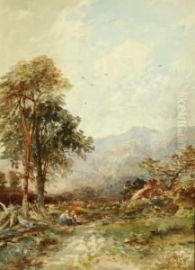 Figures In A Rural Landscape