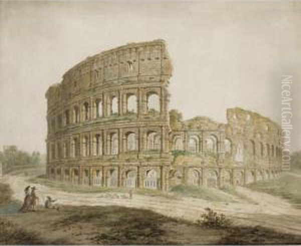 Rome, A View Of The Colosseum - view 1