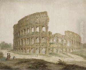 Rome, A View Of The Colosseum by Simone Pomardi