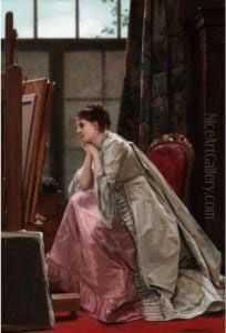 Young Lady In A Studio