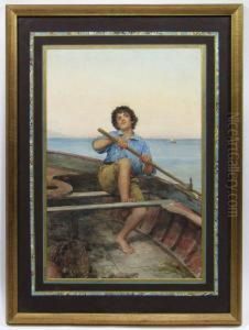Boy Rowing Boat