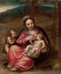 Madonna Col Bambino E San Giovannino Madonna Col Bambino E San Giovannino