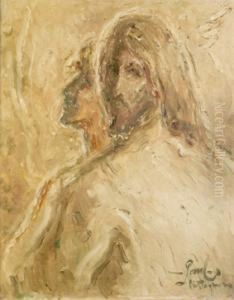 Cristo Y Maria by Fidelio Ponce De Leon
