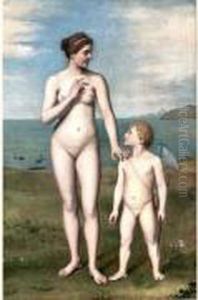 Venus Et L'amour by Jean-Baptiste Poncet