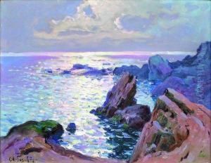Cote Rocheuse A La Tombee Du Jour. by Antoine Ponchin