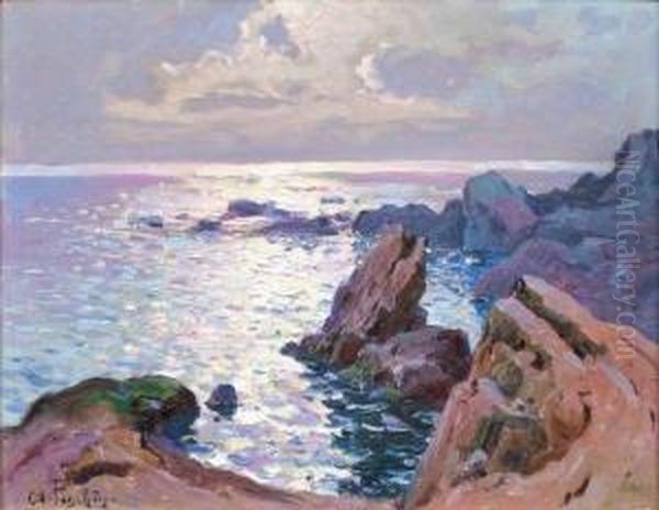 Cote Rocheuse A La Tombee Du Jour - view 1