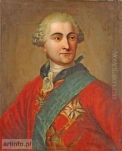 Portret Krola W Stroju Ceremonialnym