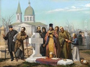 Commemorative Feast At The Cemetery In The Week Of St. Thomas