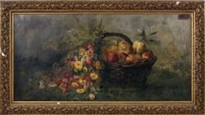 Panier De Fleurs Et Fruits Panier De Fleurs Et Fruits