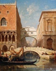 The Bridge Of Sighs, Venice by Antoine Ponthus-Cinier