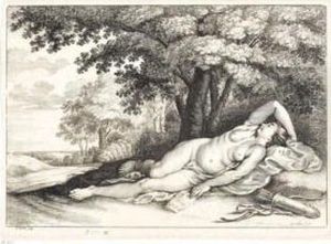 Diana Sleeping At The Foot Of A Tree