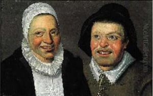 Autoportrait De L'artiste Avec Sa Femme Rachel Ruysch Autoportrait De L'artiste Avec Sa Femme Rachel Ruysch