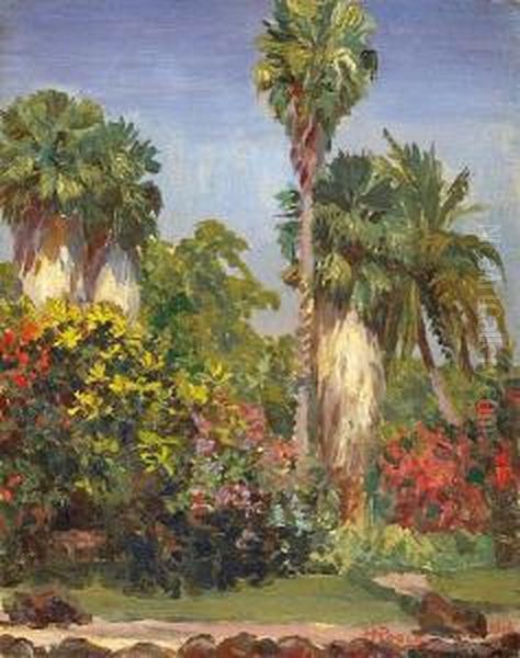 Palm Trees And Flowers - view 1