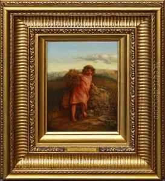 Young Girl With Harvest Sheaf - view 1