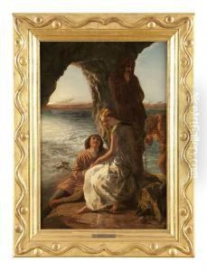 Scene From The Tempest by Paul Falconer Poole