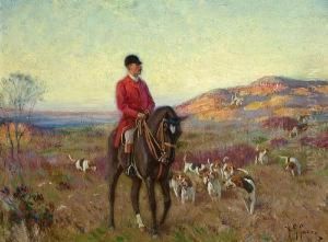 Hunter With Fox Hounds