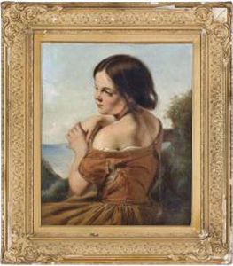 Gazing Out To Sea by Gustave Pope