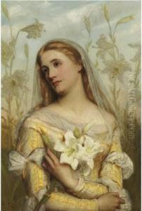 Lilies by Gustave Pope
