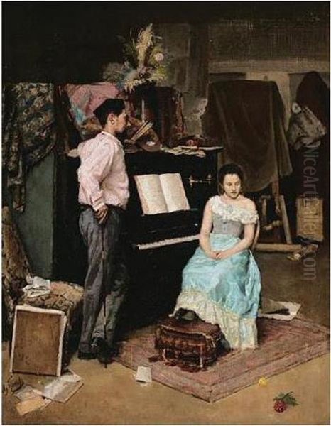 The Artist With His Bride, C.1900 - view 1