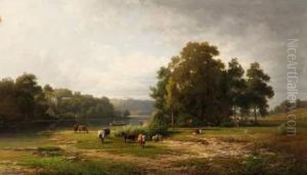 In The Meadows Near Traunstein In Bavaria - view 1
