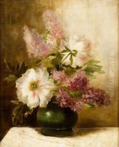 Vaso Con Lilla E Peonie