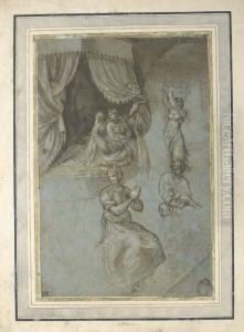 The Birth Of The Virgin by (Giovanni Antonio de' Sacchis) Pordenone