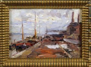 Peniche A Quai by Oswald Poreau