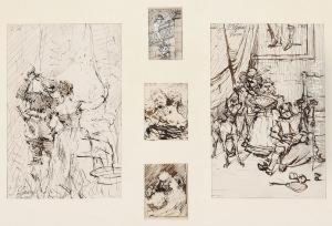 Escenas Galantes by Josep Serra Porson