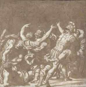 The Rape Of The Sabine by Giuseppe Salviati