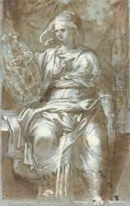 Allegorie De La Prudence by Giuseppe Salviati